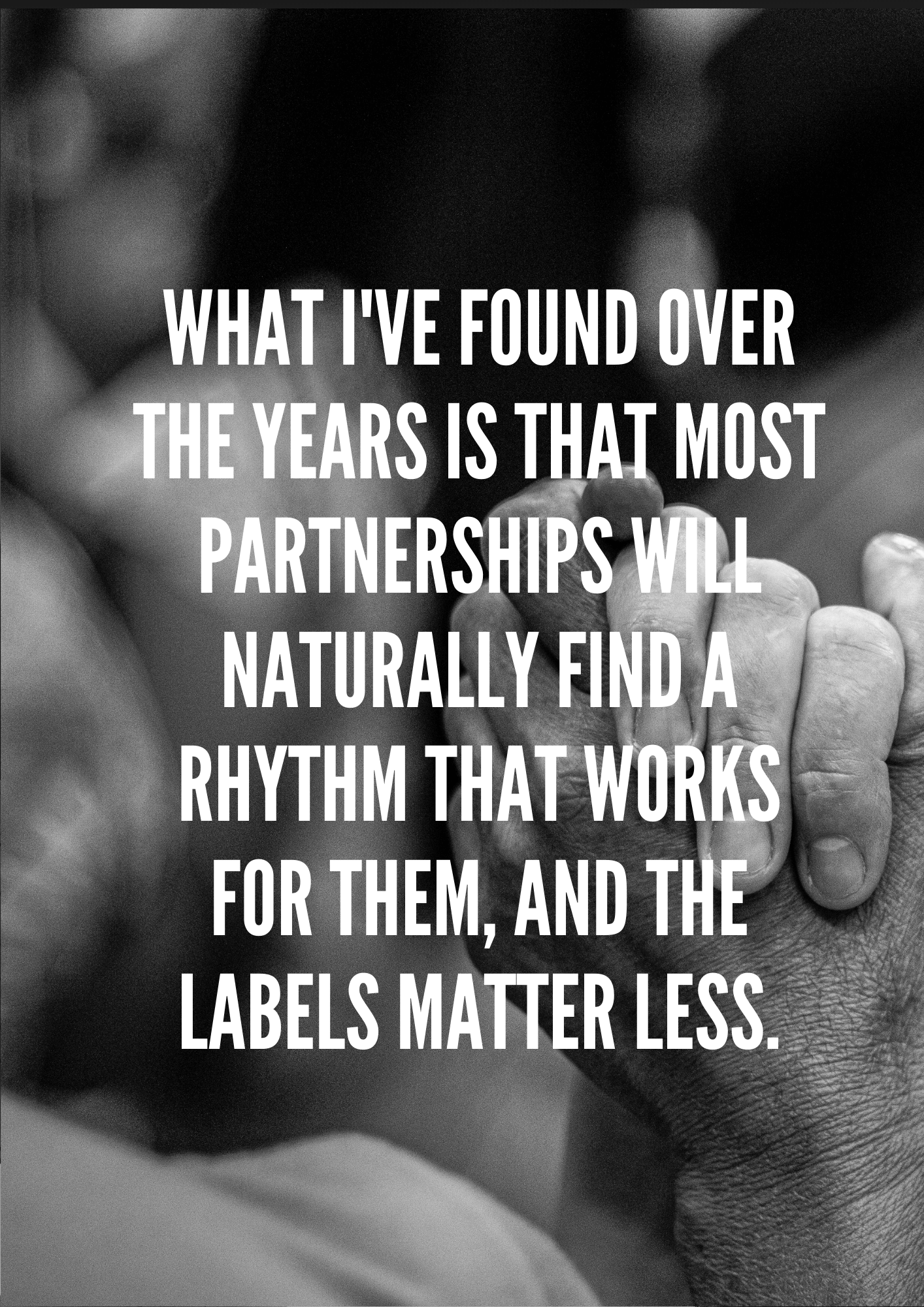 What I've found over the years is that most partnerships (no matter how many people are in the partnership) will naturally find a rhythm that works for them, and the labels matter less.